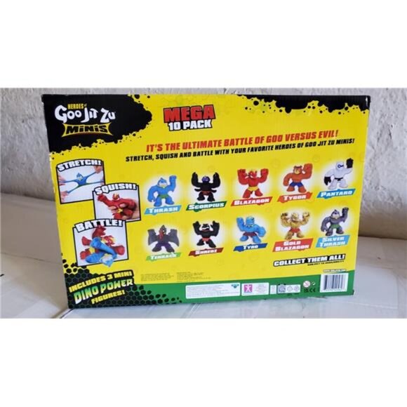 Heroes of Goo Jit Zu MINIS Thrash, Scorpius, Blazagon, Tygor, MEGA 10-Pack Toy - Picture 6 of 6